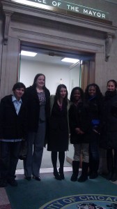 Members of the Coalition at the Office of the Mayor (1/14/13)